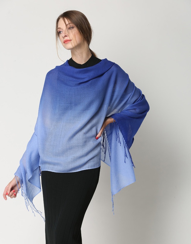 Ozwear Connection Uggs - Ugg 100% Merino Wool Tie Dye Scarf Sky and Blue