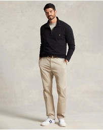 Polo Ralph Lauren - ICONIC EXCLUSIVE - Big & Tall Estate-Rib Quarter-Zip Pullover