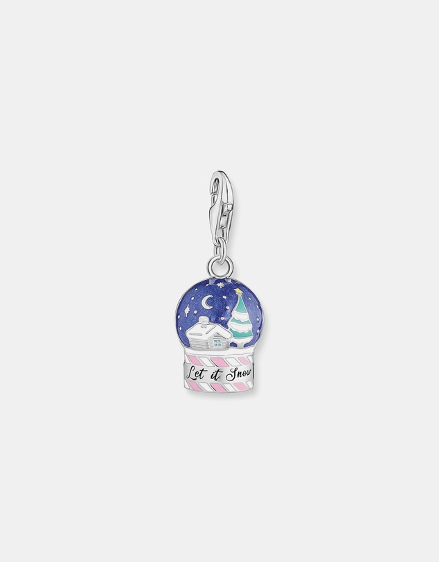 THOMAS SABO - Silver Blackened Snowball Charm