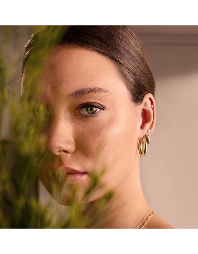 Michael Hill - 15mm Hoop Earrings in 10ct Yellow Gold