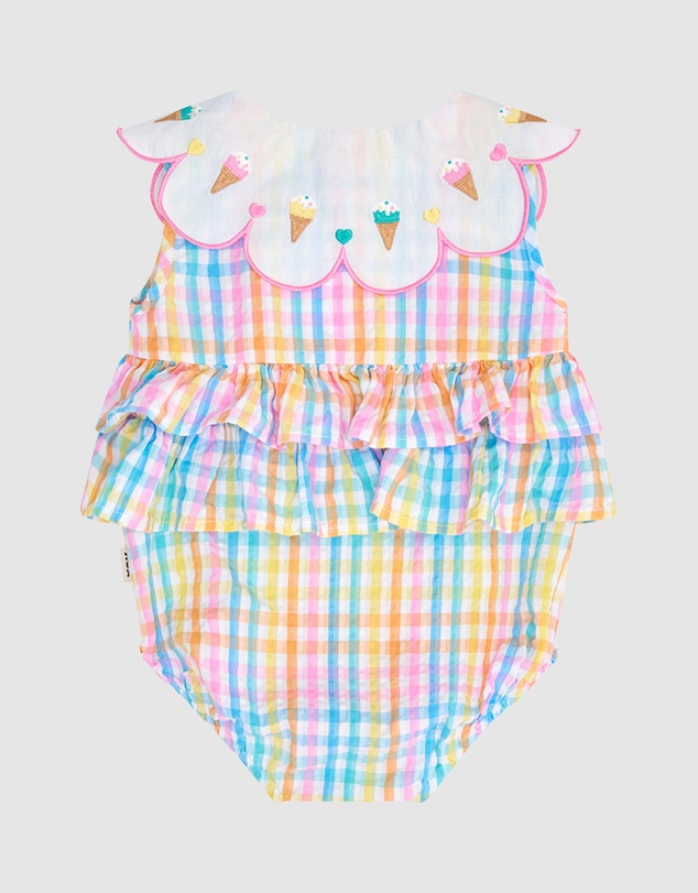 Huxbaby - Ice Cream Collar Romper - ICONIC EXCLUSIVE - Babies
