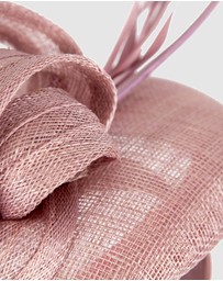 Max Alexander - Pillbox Dusty Pink Racing Fascinator