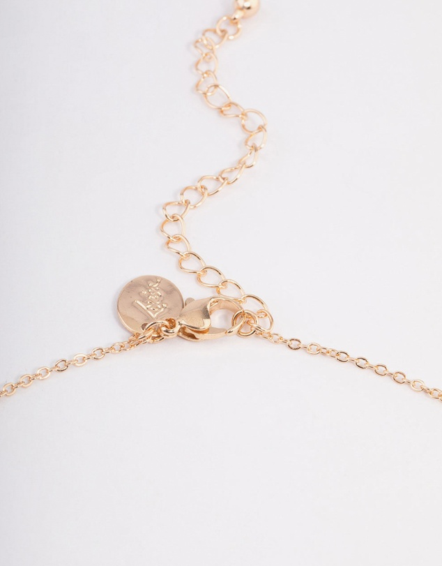 Lovisa - Cubic Zirconia Gold Square Cushion Earrings & Necklace