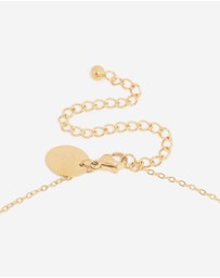 Lovisa - Waterproof Gold Plated Stainless Steel February Birth Flower Violet Necklace