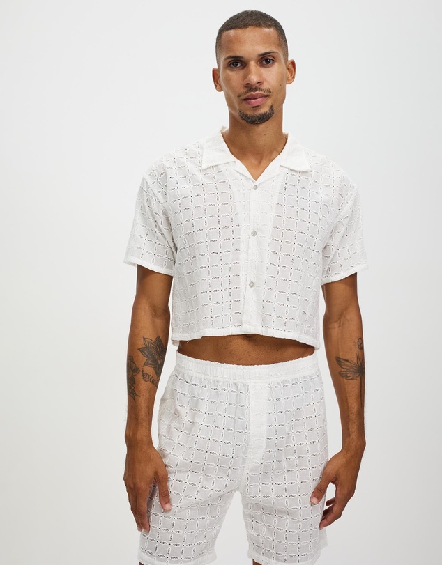 Merlino Street - Embroidered Amalfi Button-Up Shirt