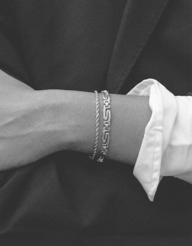 HOUSE OF SLANI - Adjustable Textured Gold Athena Bracelet