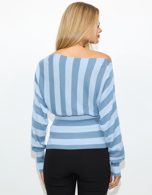 Dazie - Coffee Run Off Shoulder Knit Top