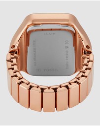 Fossil - Raquel Ring Rose Gold Tone Analogue Watch