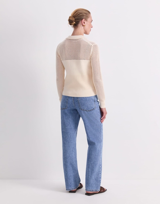 Sportscraft - Elka Pointelle Shirt Cardigan