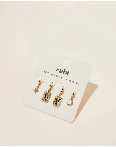 Rubi - 2Pk Mid Earring
