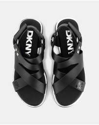 DKNY - Strappy Flat Sandals - Kids-Teens