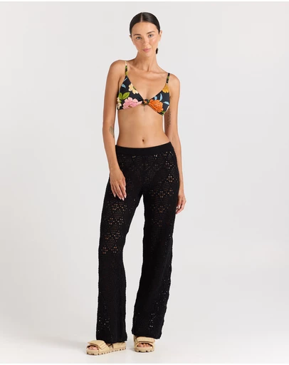 Poolside Paradiso - Messina Knit Pant - Black