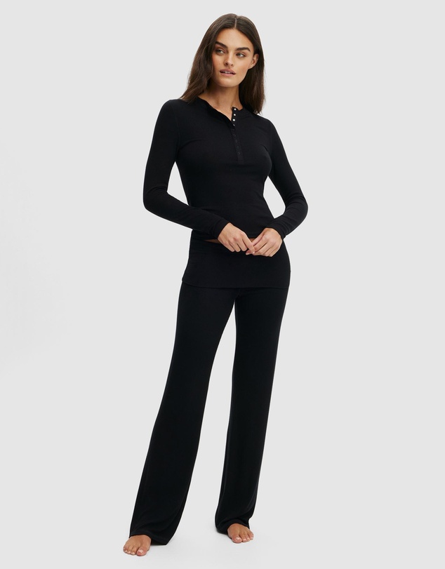 Cotton On Body - Airy Soft Lounge Henley Top