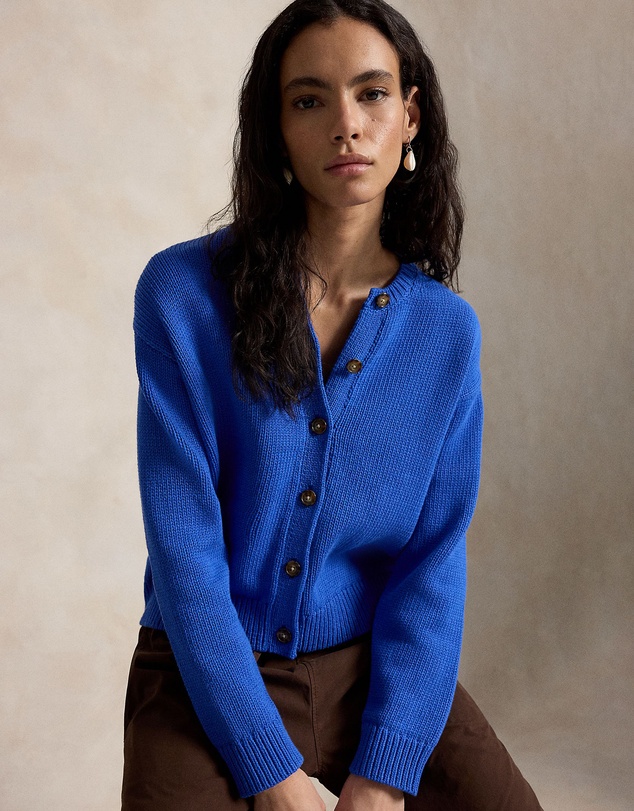 Polo Ralph Lauren - Linen-Blend Crewneck Cardigan
