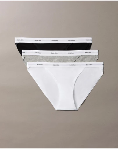 Calvin Klein - 3-Pack Cotton Rib String Bikini Briefs