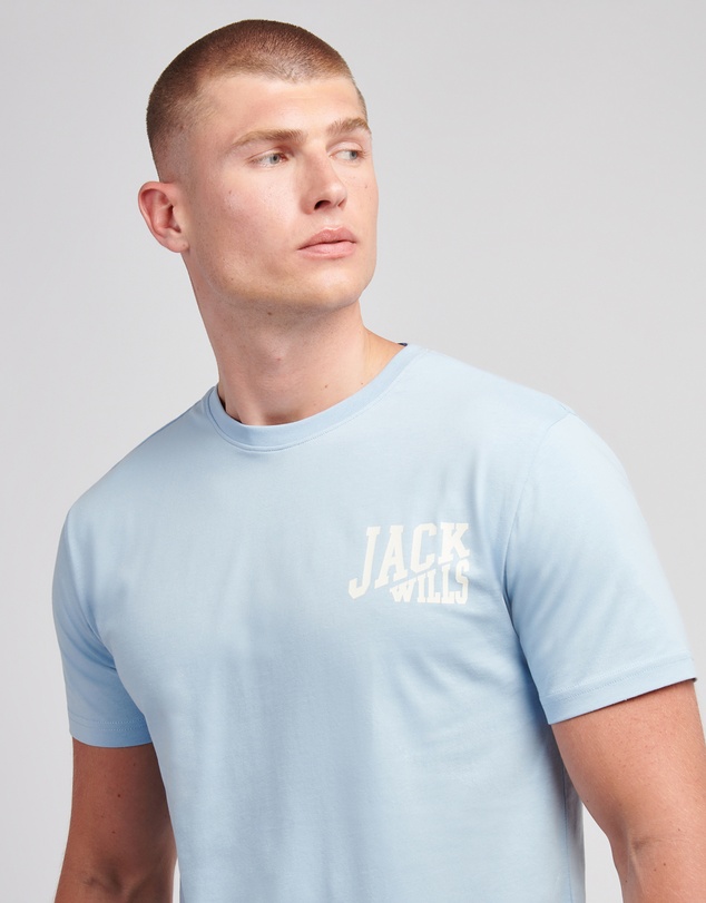 Jack Wills - Slant Stacked Graphic T-Shirt