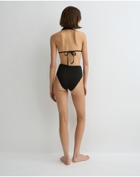 BONDI BORN - Isabella Bikini Top - Black (Embodee™)