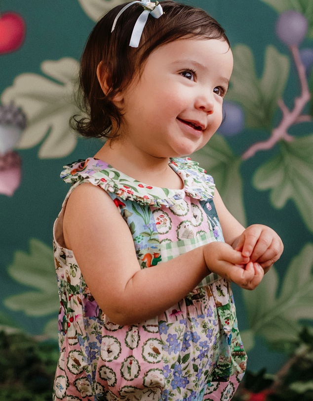 Fleur Harris - 'The Magic Faraway Tree' Pretty Patchwork Romper in Patchwork
