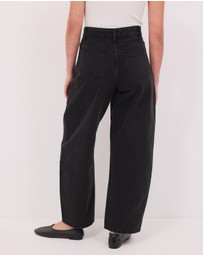 Calli - Cassidy High Rise Panelled Barrel Leg Jeans