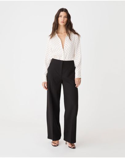 Ivory & Black Dot