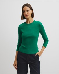 Country Road - Long Sleeve Rib Top
