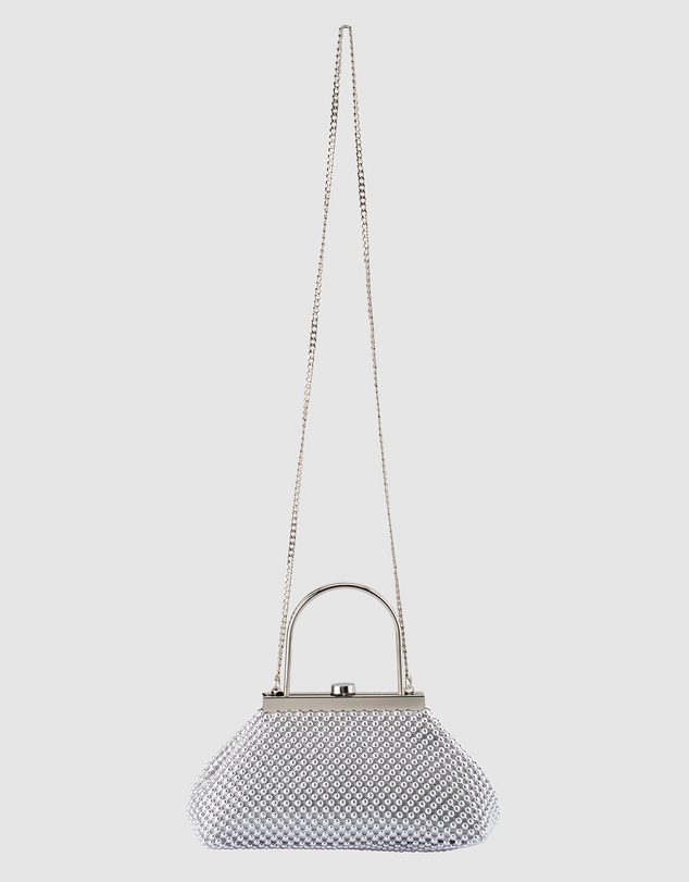 Olga Berg - Mimi Ball Mesh Frame Bag