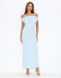 Dazie - Yacht Off-Shoulder Maxi Dress