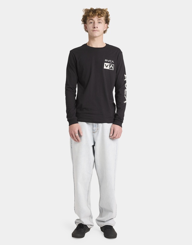 RVCA - Mens Big RVCA Glitch Long Sleeve T-Shirt