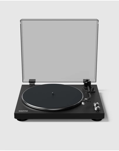 iWorld - Kanto OBI3 Turntable with Bluetooth 5.3, Preamp, and Pitch Control - Matte Black