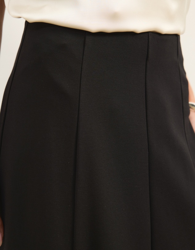 Atmos&Here - Laura Ponte Midi Skirt With Front Split At Hem