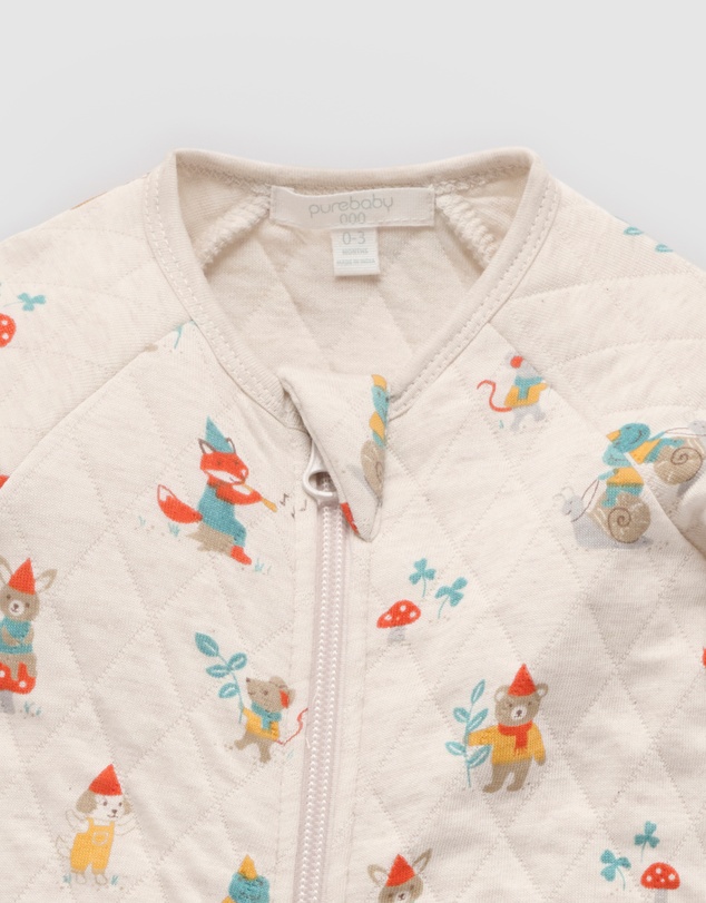 Purebaby - Quilted Growsuit -Kids-Babies