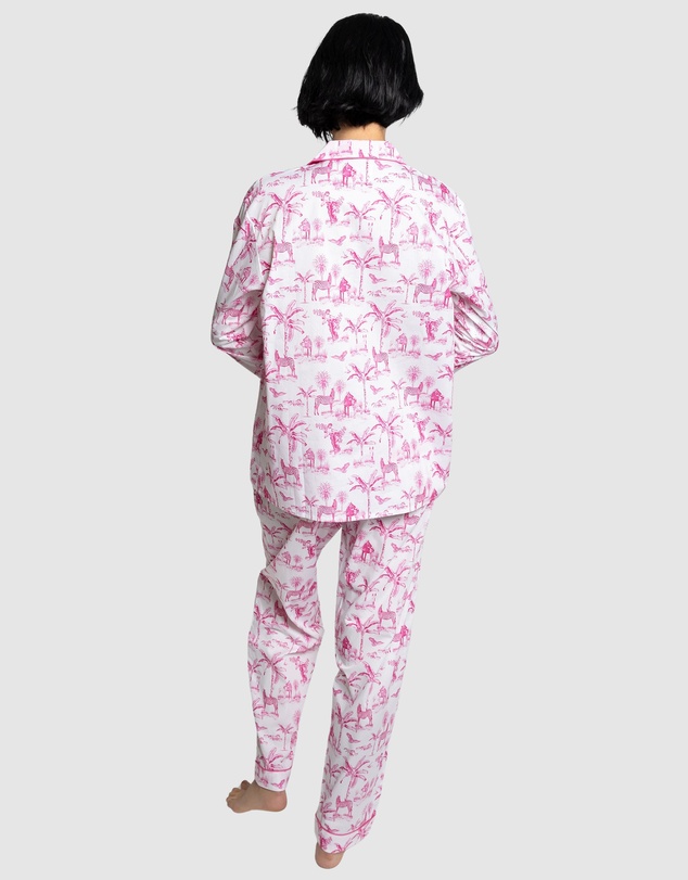 Sant And Abel - Women's Skydog Pink Long PJ Set