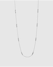 Najo - Piantina Silver Necklace (45cm+ext)