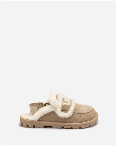 Ozwear Connection Uggs - UGG Violet Matelassé Shearling Slipper (Elastic Logo, Detachable Feature)