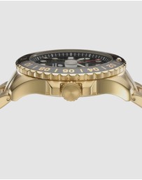 Fossil - Fossil Blue Gold Tone Analogue Watch