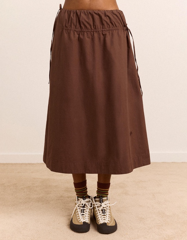 Damson Madder - Caspia Volume Midi Skirt