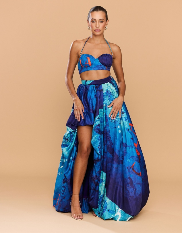CATHERINE FERRARO - Arielle Halter Crop Top