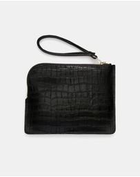 ARKET - Croco-Effect Leather Pouch