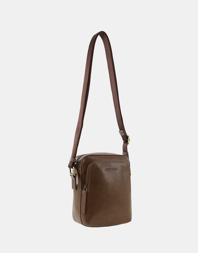 Pierre Cardin - Pierre Cardin Men's Leather Classic Crossbody Bag