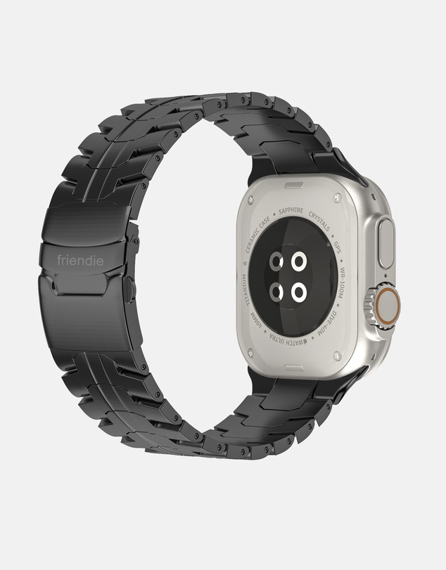 Friendie - Stainless Steel Link Bracelet Band (Ultra Style) - Darwin Ultra - Apple Watch Compatible