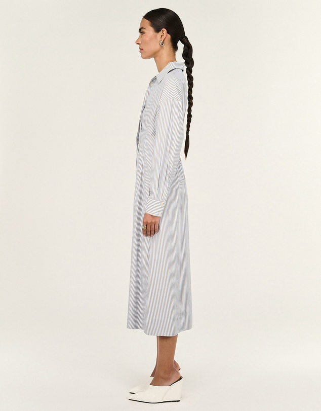 Staple the Label - Muse Stripe Midi Shirt Dress