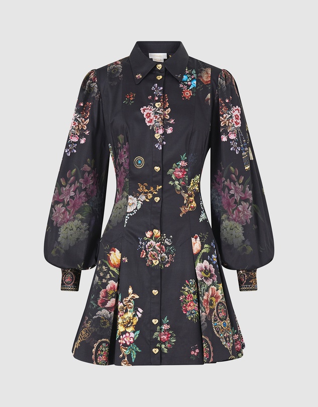 Camilla - Short Button Front Shirt Dress