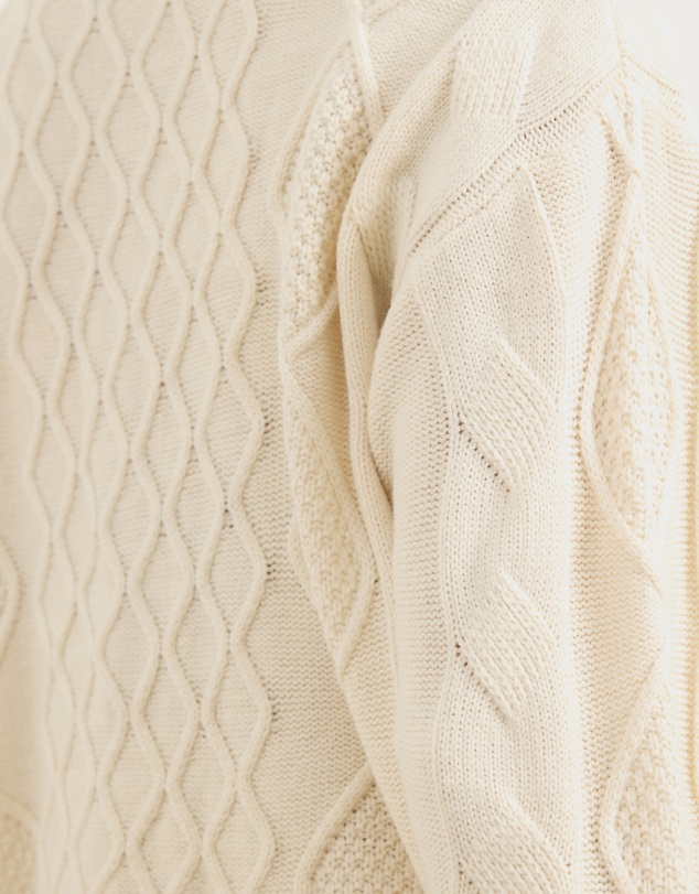 Atmos&Here - Evie Two-Way Zip Cable Knit Cardigan