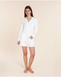 Gingerlilly - London Ribbed Long Sleeve Button Up Top