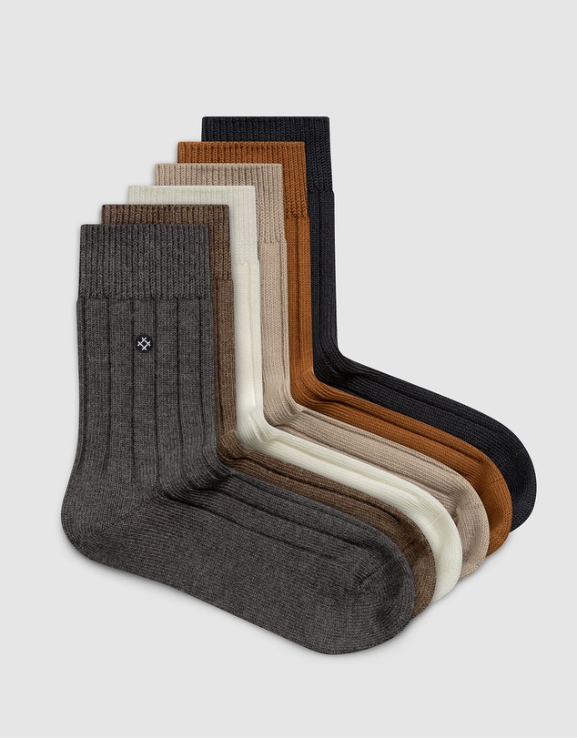 Sockdaily - Evelyn 6 Pack Quarter Socks