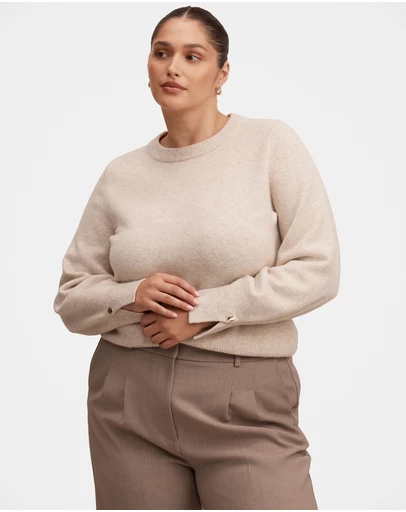 Forever New Curve - Ellie Curve Cuff Detail Sweater