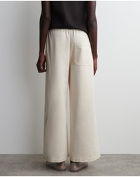 COS - Cropped Denim Wide-Leg Trousers