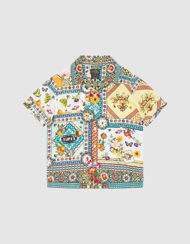 Camilla - Short Sleeve Camp Collared Shirt - Kids-Teens