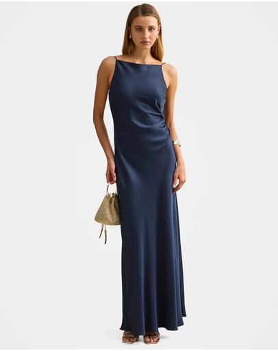 Forever New - Josie Satin Tie Back Maxi Dress