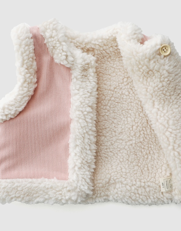 WITH LOVE FOR KIDS - Snowy Cord Vest - Babies - Kids